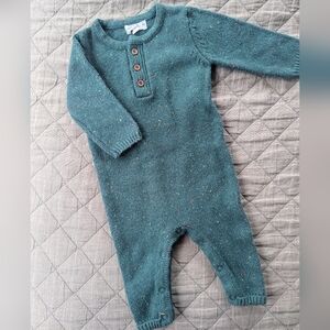 Knit Green Long Sleeve And Pant Jumper